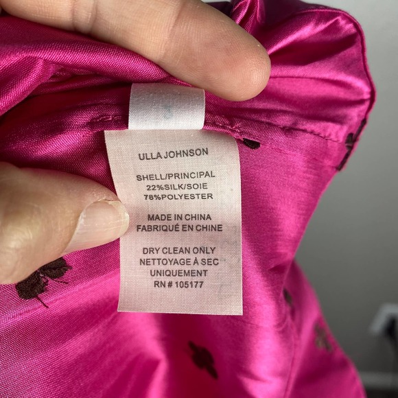 NWT Ulla Johnson Falaise Barbiecore Pink Mini Dress Size 2 Silk Blend - Picture 14 of 15